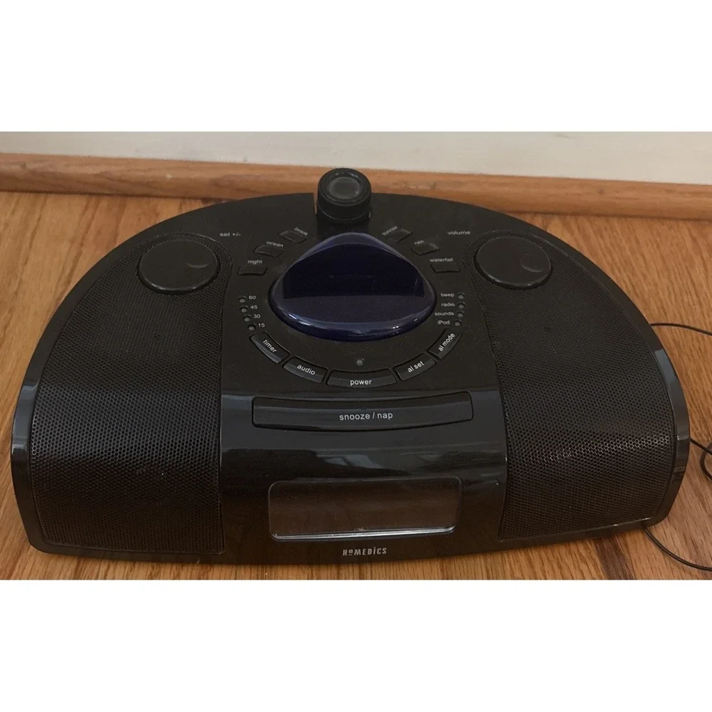 HoMedics SoundSpa SS-7000 ceiling projector iPod docking station alarm clock